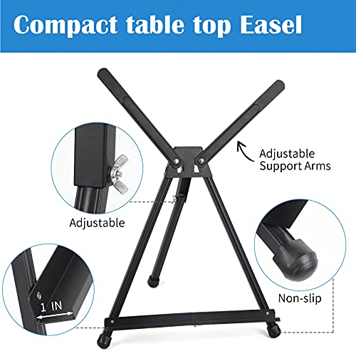 Falling in Art 1 Pack 15" to 21" Tabletop Easel for Painting & Display - style: 1 PACK