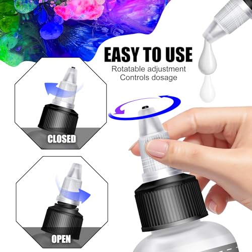 White Alcohol Ink for Epoxy Resin - 3.5oz/100ml Concentrated White Resin Pigment, Alcohol-Based Ink for Epoxy Resin Painting, Petri Dish Making, Resin Art - Epoxy Dye for Coaster, Yupo, Tumbler Making