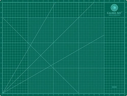 Calibre Art Self Healing Rotary Cutting Mat, Full 18x24, Best for Quilting | Ideal for Quilting and Sewing, Thick, Warp-Proof & Odorless, EN 71-3 Certified. Not From China. - size: 24"L x 18"W