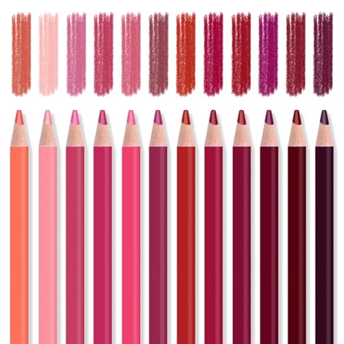 12Pcs Red Colored Pencils Set,Professional Drawing Pencils for Adults - color: 12Pcs Red Colored