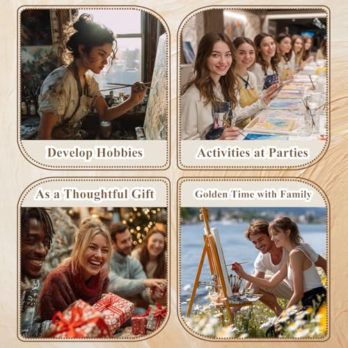 Funny Paint by Numbers Kit for Adults, Paint by Number for Adults 16x20 in - color: Highland Cow (16x20inch)