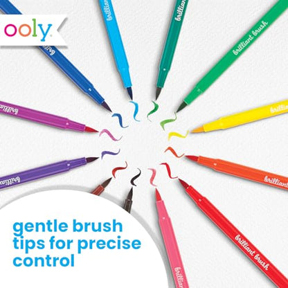 Ooly Brilliant Brush Calligraphy Pens, Set of 12, Dual Tip - style: Brilliant Brush