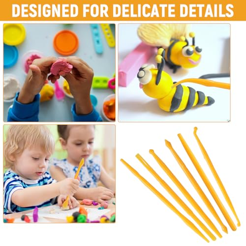 32Pcs Clay Sculpting Tools, Polymer Clay Art Tool Set Cake Decorating Hand Tools, DIY Plastic Pottery Tool Kit for Embossing Fondant Crafts