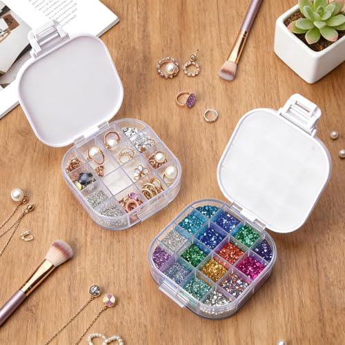 4-Piece Paint Storage Palette Insert Set with Removable Silicone Liners - Airtight Seal Keeps Gouache, Acrylic & Watercolor Paints Moist for Days, Compact 3.5x3.5x0.95in