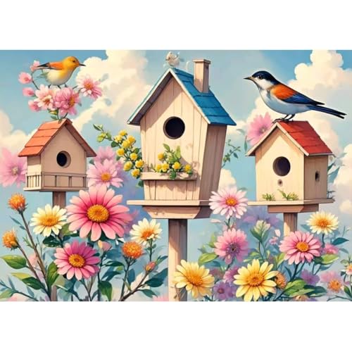 hill froeistung 5D Colorful Bird Diamond Art Painting Kits for Adults - color: HF-A074