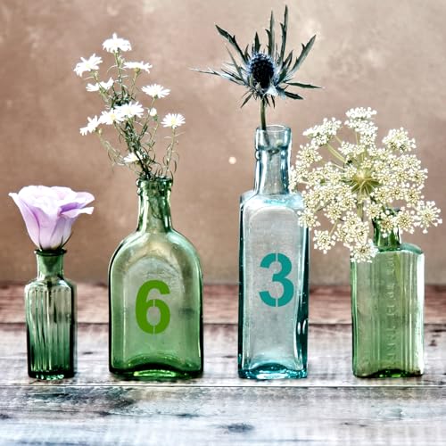 2 Inch Plastic Number Stencils Kit 0-9 – Reusable Address & Digital Number Painting Templates for Cake, Mailbox, Road, Parking Lot, Door, Truck Signs - color: 2 Inch