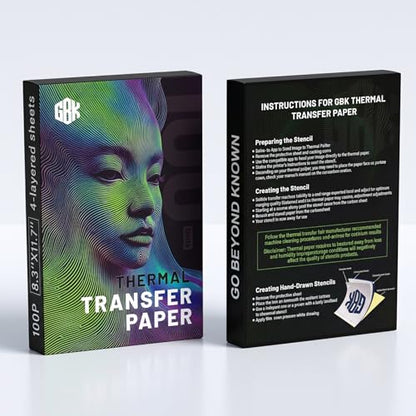GBK Tattoo Transfer Paper,100 Sheets A4 Size,Tattoo Thermal Stencil Paper for Tattoo Transfer Kit Tattoo Supplies,New and Improved Formula,Travel Tattoo Transfer Paper (100 Sheets)