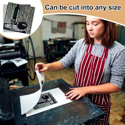 Yeaqee 2 Pcs 6 x 6 Inch Linoleum Blocks for Printmaking, Gray - color: Gray, size: 6 x 6 Inch