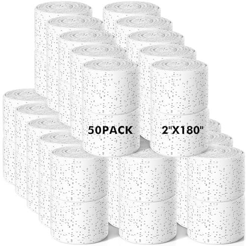 Preboun 50 Pack Plaster Cloth Gauze Bulk for Craft Art, 2 Inch x 180 Inch | Ideal Paper Mache Belly Casting Mask Making, Plaster Strips School Classroom Back to School Art Projects - size: 2 Inch X 180 Inch