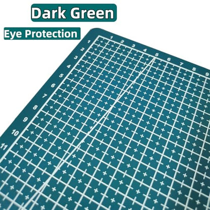 New A3 Double Side Craft Cutting Mat Cutting Board Sewing Pad Artist Carving Tools Handmade Crafts DIY Props (Green) - color: Green