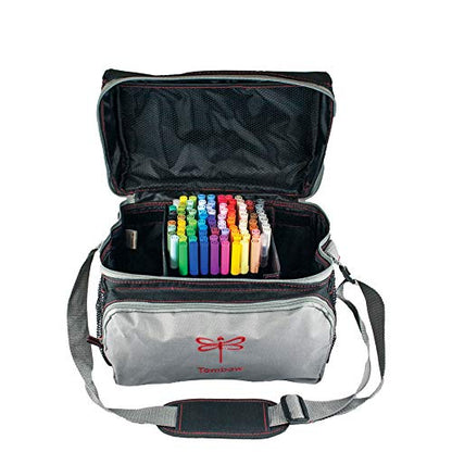 Tombow 56177 Storage Tote, Black and Grey. Perfectly Stores All of Your Tombow Arts and Crafts Supplies - color: Black/Gray