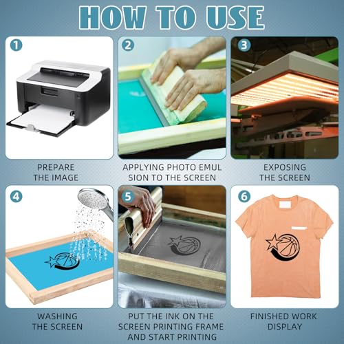 CroBlissful 8 Pcs Wood Silk Screen Printing Frames for Beginners 10 x 14 Inch Clear Precise Screens, High Tension Nylon Mesh, 0.87 Inch Thickened Frame for T Shirts DIY Screen Printing(110 Mesh) - style: 110 Mesh