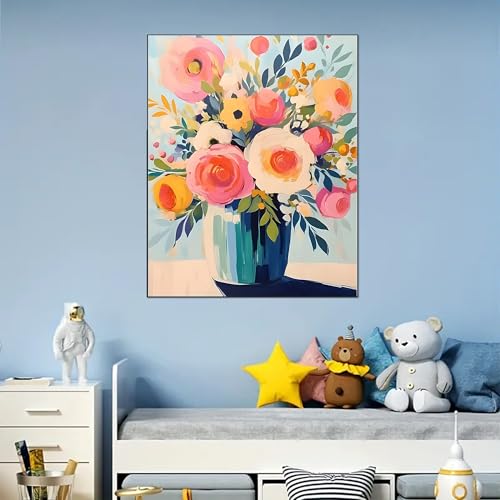 Arttoplus Flower Paint by Numbers Kit for Adults Beginner 16x20 inch - color: MT21159-US