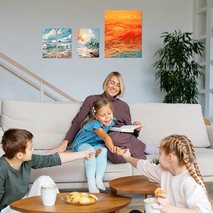 6 Packs Stretched Canvases for Painting with 4x4in, 5x7in, 11x14in Canvas, Blank Canvases for Acrylics, Oils & Other Painting Media, 5/8 Inch Profile 100% Cotton Artist Framed Canvas - size: 6 Pack Mixed - 11×14IN 5×7IN 4×4IN