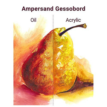 Ampersand Gessobord for Acrylic, Oil and Mixed Media, 1/8 Inch Depth, 6X6 Inch, Pack of 4 (GBS066) - size: 6" x 6" Pack of 3