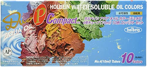 Holbein Duo Aqua Oil Compact Set of 10, 10ml Tubes