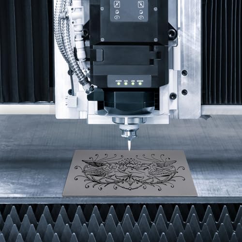 Tlence 4 Pack Rubber Stamp Sheets, 2.6 mm (0.1 inch) A4 Size Light Gray Rubber Pads, Soft Rubbers Mat for Engraving Machine Cutter, Laser Rubbers Carving Blocks Material to Making Custom Stamps