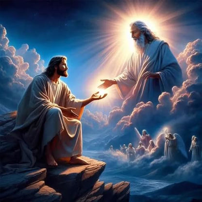 CHWGLFGG 5D Jesus Diamond Art Kits for Adults Beginners 12x16inch - color: JK453-A
