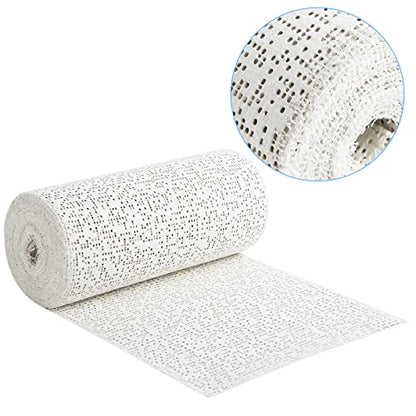 6 Pack Plaster Gauze Bandage for Hobby Craft, Each Roll 6” x 180” Plaster Cloth Rolls Bulk, Cloth Gauze Bandage for Masks, Scenery, Belly Cast (6 Inch x 15Ft/ 5yd)