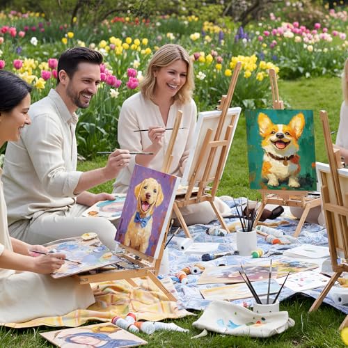 Sherr 12 Pcs Pre Drawn Canvas for Adults,Cute Animals,8 x 10 Inch | Pre Printed Canvas, Sip and Paint Party Canvas Painting Kit, for Holiday Painting Crafts Favor - size: 8 x 10 Inch, style: Cute Animals