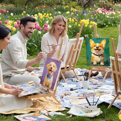 Sherr 12 Pcs Pre Drawn Canvas for Adults,Cute Animals,8 x 10 Inch | Pre Printed Canvas, Sip and Paint Party Canvas Painting Kit, for Holiday Painting Crafts Favor - size: 8 x 10 Inch, style: Cute Animals