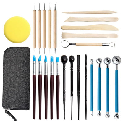 DOITOOL 25 Pcs Clay Tool Sculpting Tools Kit