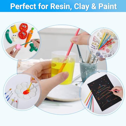 90PCS Epoxy Mixing Cups Kit, 40PCS 100ml Disposable Graduated Cups Transparent Scale Cups with 50 Pack Pointed Stirring Sticks for Paint Mixing, Jewelry Making, Liquid Measuring - color: Clear cups+point stick, size: 100ml