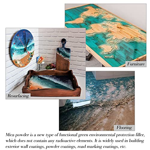 SEISSO - 150g Mica Powder - 15 Colors Epoxy Resin Pigment - Shimmery Pigment Powder for Slime, Paint, Soap Making, Nail Polish, Epoxy Resin, Candle Making, Bath Bombs - color: 15 Colors-Rainbow