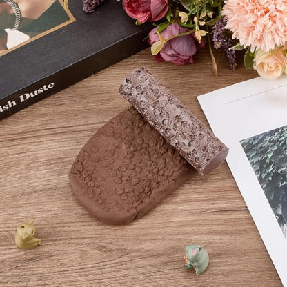 Skull Texture Roller Topography Brick Clay Texture Rollers DIY Embossing Pottery Decortive Tool Expert Game Pieces for Pathfinder, PRG, Miniatures, Tabletop Board Game Accessory