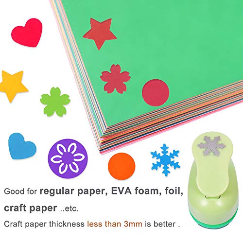 Paper Punches for Crafting Hole Punch fr Kids 1 Inch Craft Hole Punch Shape - style: 6 Diffrent Shapes Set 1