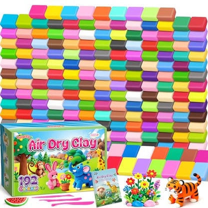 Air Dry Clay 192 Colors, Modeling Magic Clay Gift for Kids - color: 192 Colors