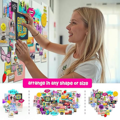 Wall Collage Kit for Teen & Tween Girls - Teenage Girl Room Decor 10 11 12 13 14 15 16 Year Old Girl Gifts – 1000+ Piece DIY Crafts Kit 10-16 Years - Birthday Gifts for Teen Girls Trendy Stuff Ideas