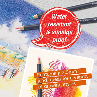 Faber-Castell Creative Studio Goldfaber Color Pencils - Tin of 48 - size: 1 Count (Pack of 48)