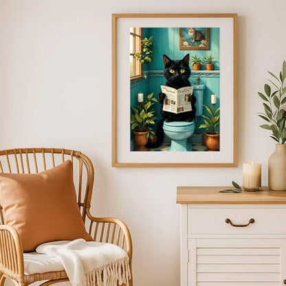 Arttoplus Black Cat Diamond Art Kits for Adult Beginner 12x16 inch - color: G9348-US