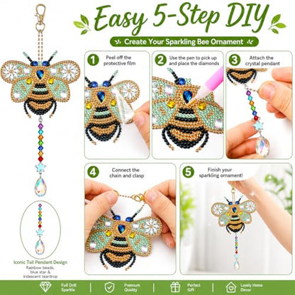 GOOTXUSK Art and Crafts for Kids Girls Ages 8-12, 8 9 10 11 12 Year Old Girl Birthday Gifts,Gem Art Diamond Painting Kits for Kids 8-12,Teenager Girl Gift Ideas,DIY Activities Window Suncatcher