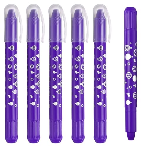 PATIKIL Watercolor Gel Crayon, 6Pcs Twist Coloring Crayons, Dark Purple - color: Dark Purple