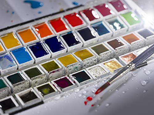 Van Gogh Watercolor Paint, Half Pan, Turquoise Blue 522