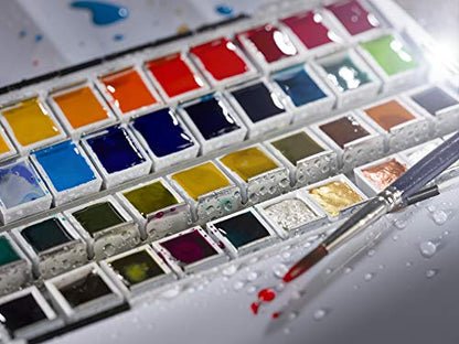 Van Gogh Watercolor Paint, Half Pan, Turquoise Blue 522