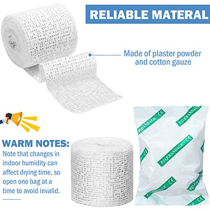 Treela Plaster Cloth Rolls Gauze Bandages Rolls Strips for Belly Casts, Scenery Molds, Mask Making, Art Projects, Body Casts, Craft Supplies(2 Inch x 59 Yard) - size: 2 Inch x 59 Yard