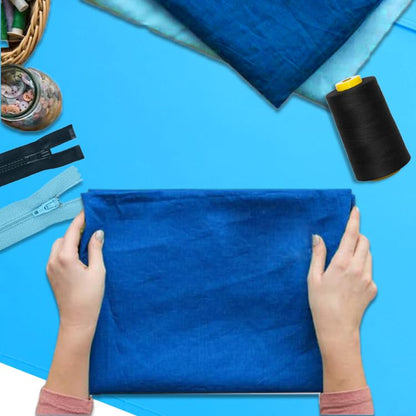 Silicone Painting Mat 20"x16", Art Craft Mat with Cup, Blue - color: Blue