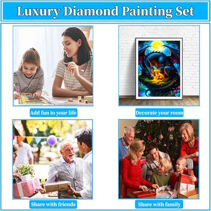 Arttoplus Dragon Diamond Art Kits for Adults Beginner 12x16 inch - color: G9468