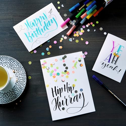 edding 1340 Brush Pen - Set of 20 - Colorful, Bright, Delicate Colors - Flexible Brush Nib - Felt-Nib Pen for Painting, Writing and Drawing - Bullet journals, Hand Lettering, Mandalas, Calligraphy - color: 24: Set of 20 - Multicoloured
