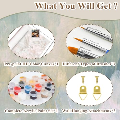 Paint by Numbers Kit for Adults Books, Paint by Number for Adults 16x20Inch - color: Magic Book (16x16 in)