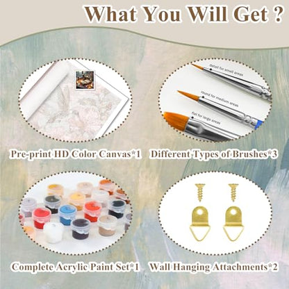 Paint by Numbers Kit for Adults Books, Paint by Number for Adults 16x20Inch - color: Magic Book (16x16 in)