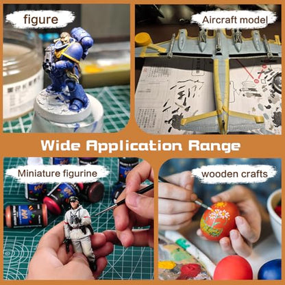 VM Model Paint,20ml Game Color Acrylic Paint for Miniatures, Models,Crafts - color: Game Color Set 16 Bottles