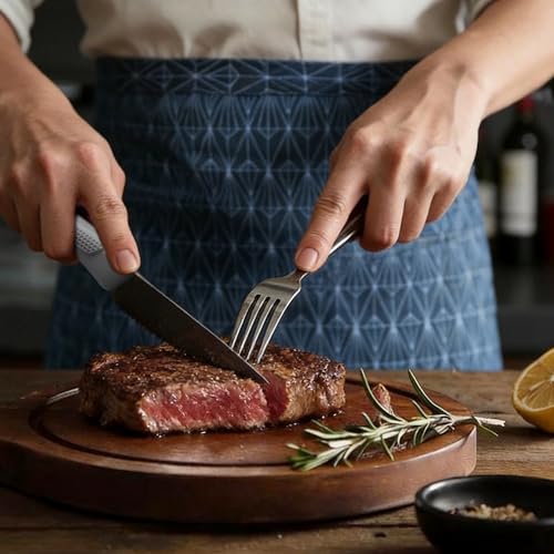 imarku 14-Piece Kitchen Knife Set, Gray Gyutou Knife Sets with Block and Build-in Sharpener, Ultra-Sharp Steak Knives Set of 6, Ergonomic Handle, Dishwasher Safe, New Apartment Essentials - color: Gray