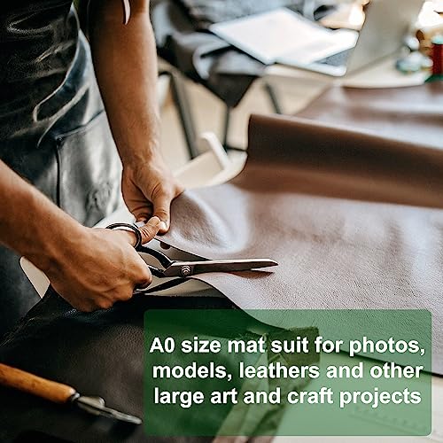 NEWBRAUG 36'' × 48'' Large Self Healing Cutting Double Sided 5-Ply Mat, Big Cutting Board for Rotary Cutting, Quilting, Sewing, Craft, Fabric & Scrapbooking(Green/Black) - color: Green & Black, size: 48"L x 36"W