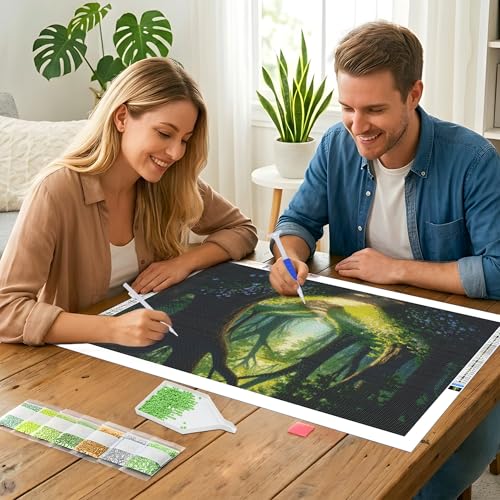 JOOZ Large Diamond Painting Kits for Adults, 5D Landscape Diamond Art Kits