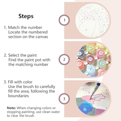 Muzagroo Art 4 Pcs Paint by Numbers Kits for Adults Framed Canvas with Wooden Easel DIY Sea Turtle Acrylic Oil Paintings Kits Paint by Numbers on Canvas Wall Art (8x12 inch) - color: Ocean