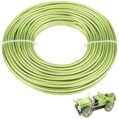 9 Gauge Aluminum Craft Wire, 52.5FT Bendable Armature Wire for Sculpting, Jewelry Making, DIY Crafting, Doll Making, Modelling, Bonsai Training(Neon Green) - color: Neon Green